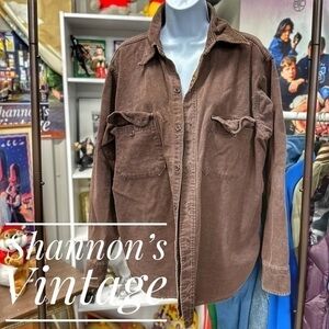 Woolrich VNTG sz XL button shirt A24